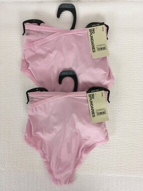 No Boundaries 2 Pack Mesh Micro Thong Underwear Size XXXL 22 Pink New w Tags